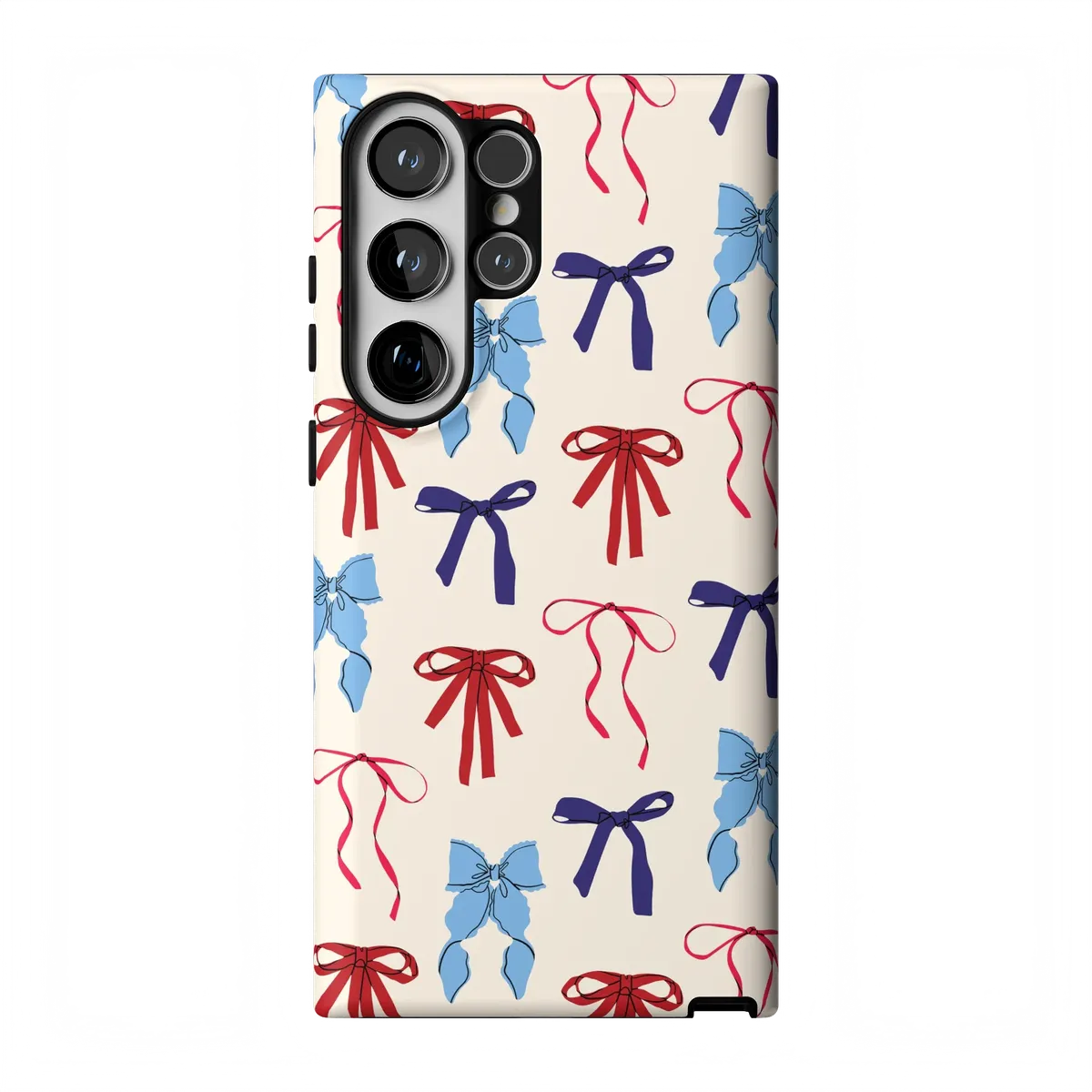 American Girlie | Red White & Blue Bows Case - Galaxy S23 Ultra