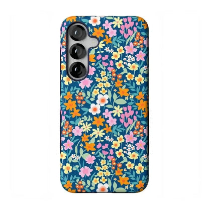 Full Bloom | Navy Floral Case iPhone Case get.casely Bold Flex + MagSafe® Galaxy S25 Plus