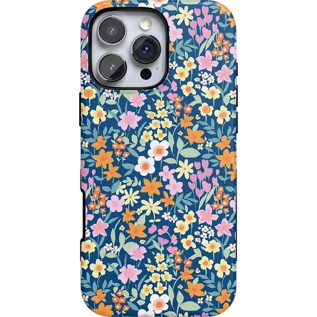 Full Bloom | Navy Floral Case iPhone Case get.casely Bold + MagSafe® iPhone 16 Pro Max