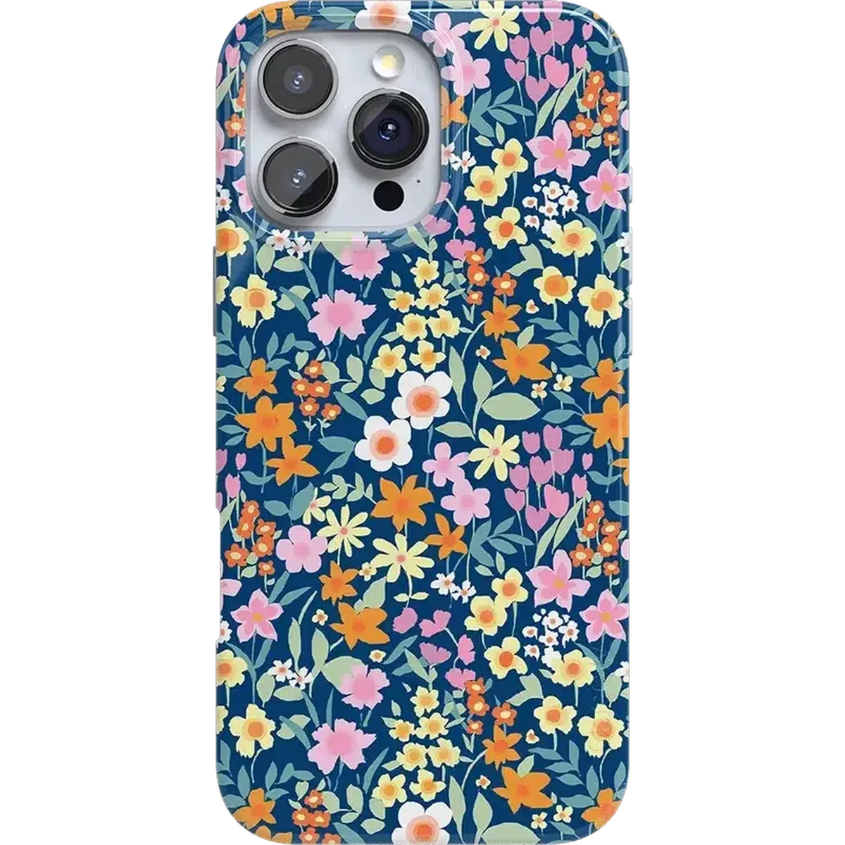 Full Bloom | Navy Floral Case iPhone Case get.casely Classic + MagSafe® iPhone 16 Pro Max