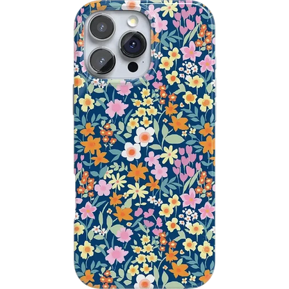 Full Bloom | Navy Floral Case iPhone Case get.casely Classic + MagSafe® iPhone 16 Pro Max