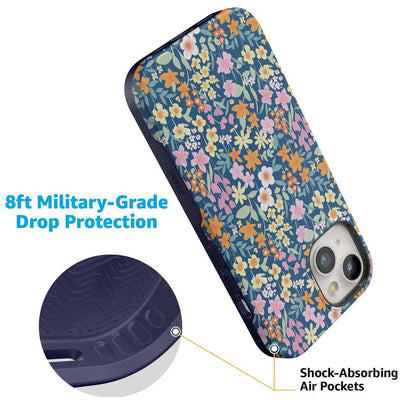 Full Bloom | Navy Floral Case iPhone Case get.casely