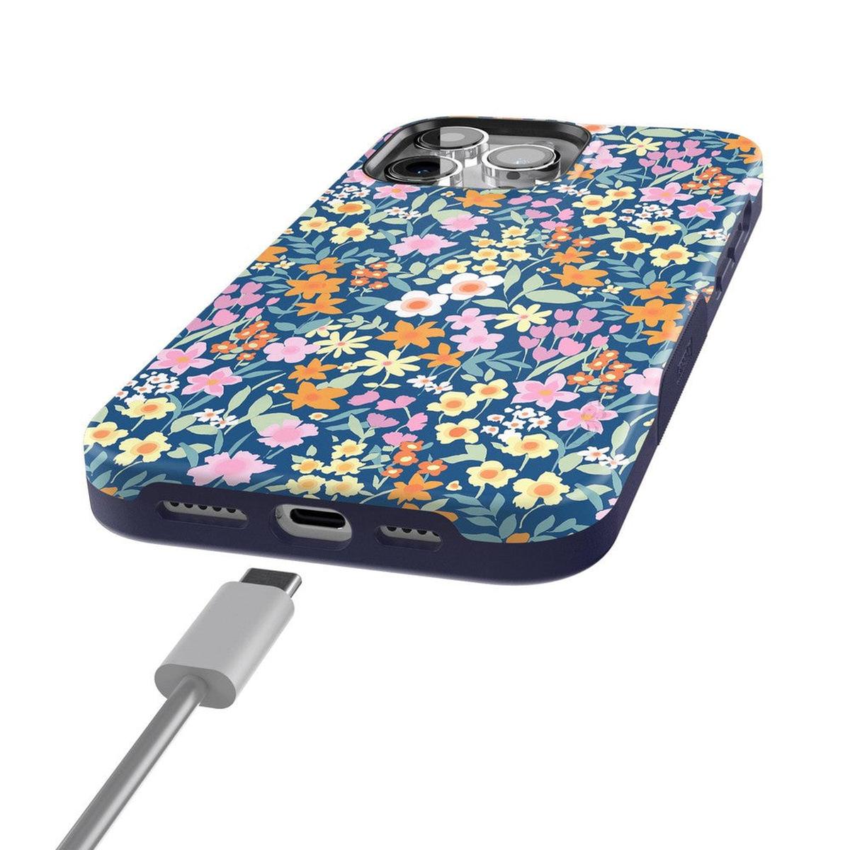 Full Bloom | Navy Floral Case iPhone Case get.casely
