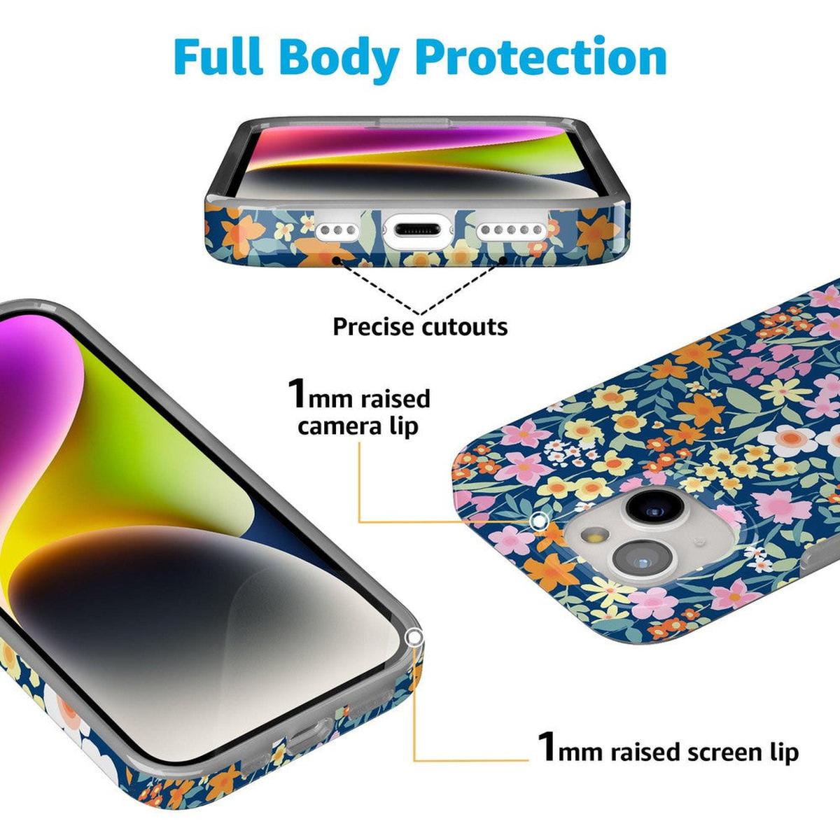 Full Bloom | Navy Floral Case iPhone Case get.casely