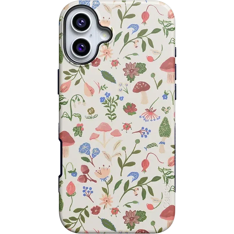Garden Party | Mushroom Floral Case iPhone Case get.casely Bold + MagSafe® iPhone 16 Plus
