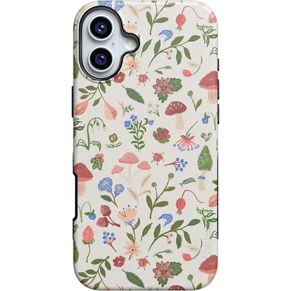 Garden Party | Mushroom Floral Case iPhone Case get.casely Bold + MagSafe® iPhone 16 Plus