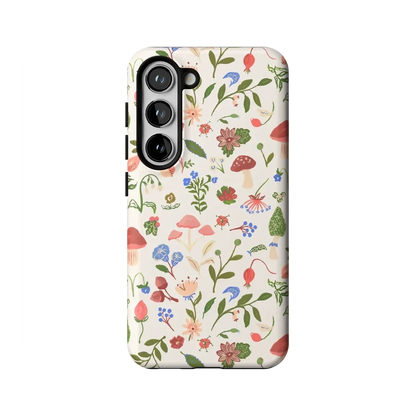 Garden Party | Mushroom Floral Case iPhone Case get.casely Essential Galaxy S23