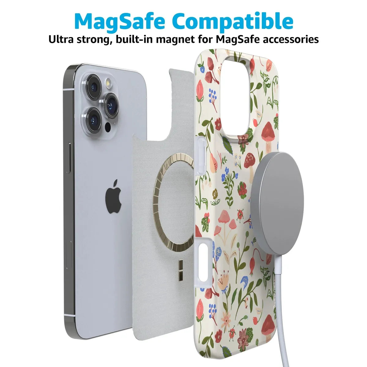 Garden Party | Mushroom Floral Case iPhone Case get.casely