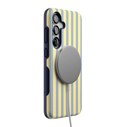 Coastline Stripes | Blue & Yellow Case