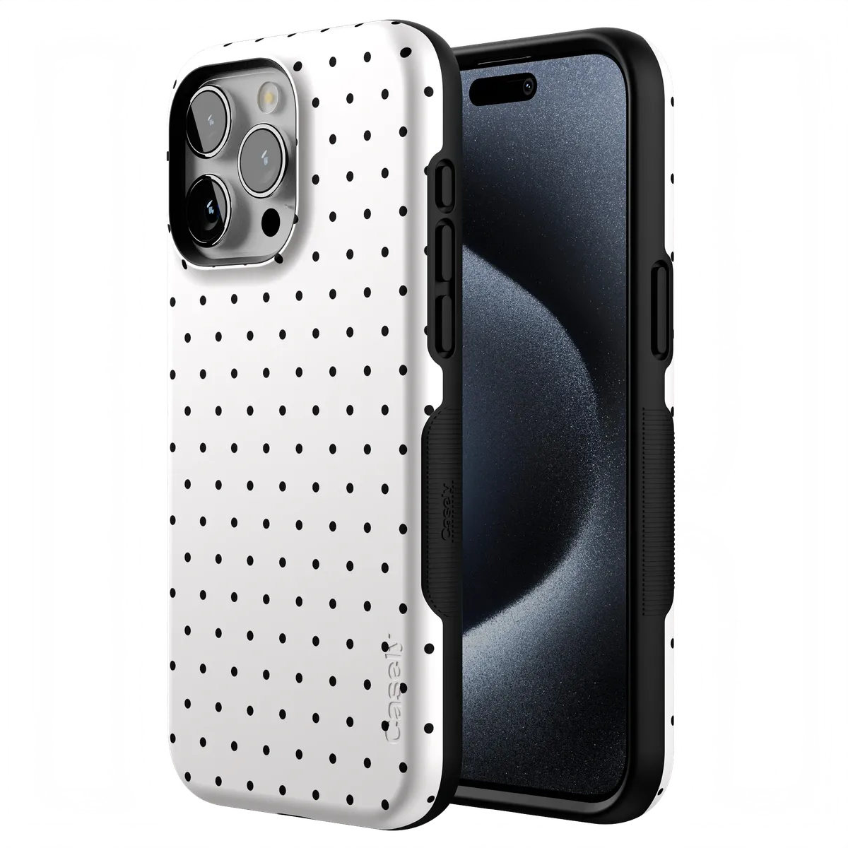 On the Dot | Black Polka Dot Case