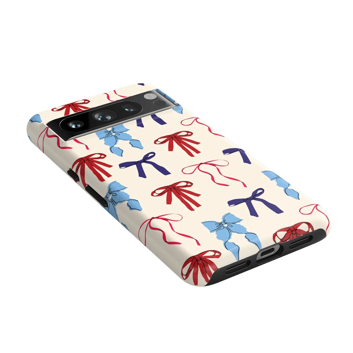 American Girlie | Red White & Blue Bows Case