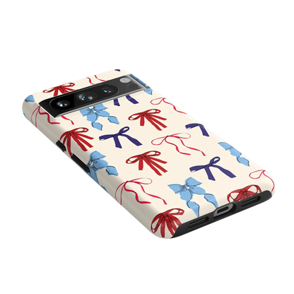 American Girlie | Red White & Blue Bows Case