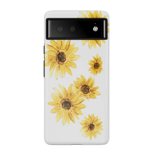 Golden Garden | Yellow Sunflower Floral Google Pixel Case Google Pixel Case Casetry Essential Google Pixel 6