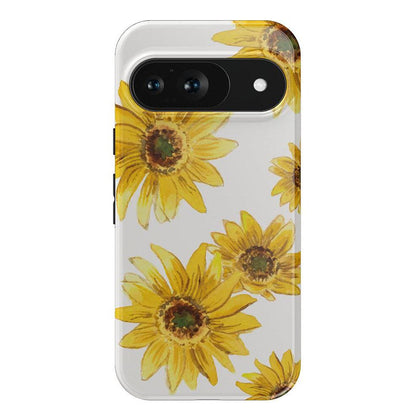 Golden Garden | Yellow Sunflower Floral Google Pixel Case Google Pixel Case Casetry Essential Google Pixel 9