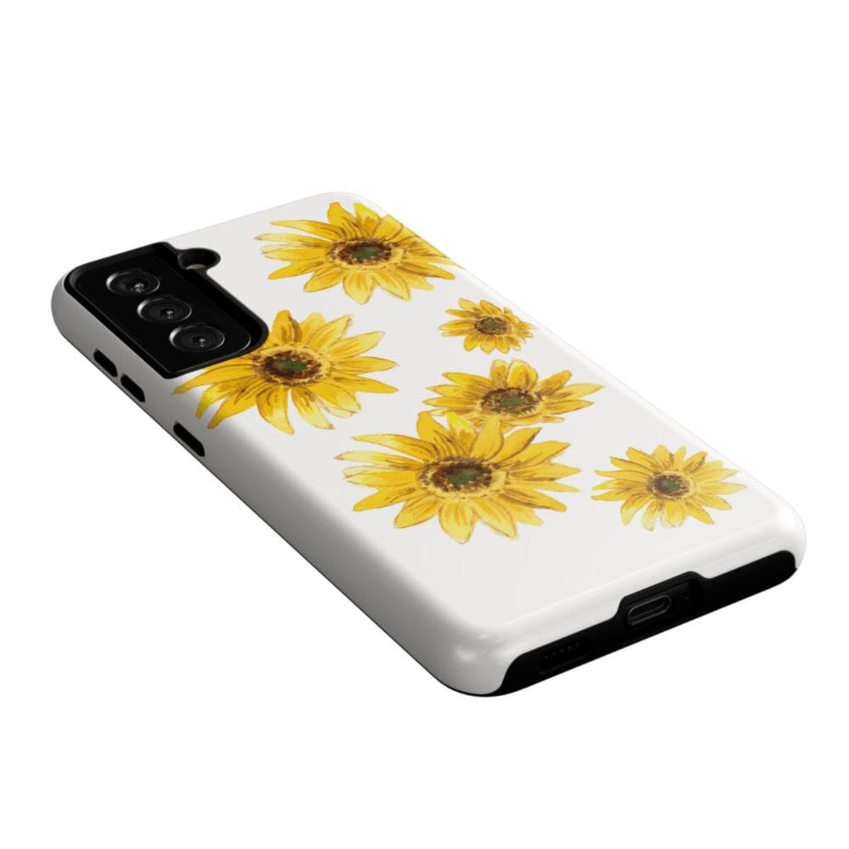 Golden Garden | Yellow Sunflower Floral Samsung Case Samsung Case Casetry