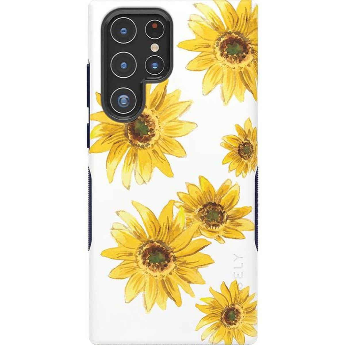 Golden Garden | Yellow Sunflower Samsung Case Samsung Case get.casely Bold Galaxy S22 Ultra