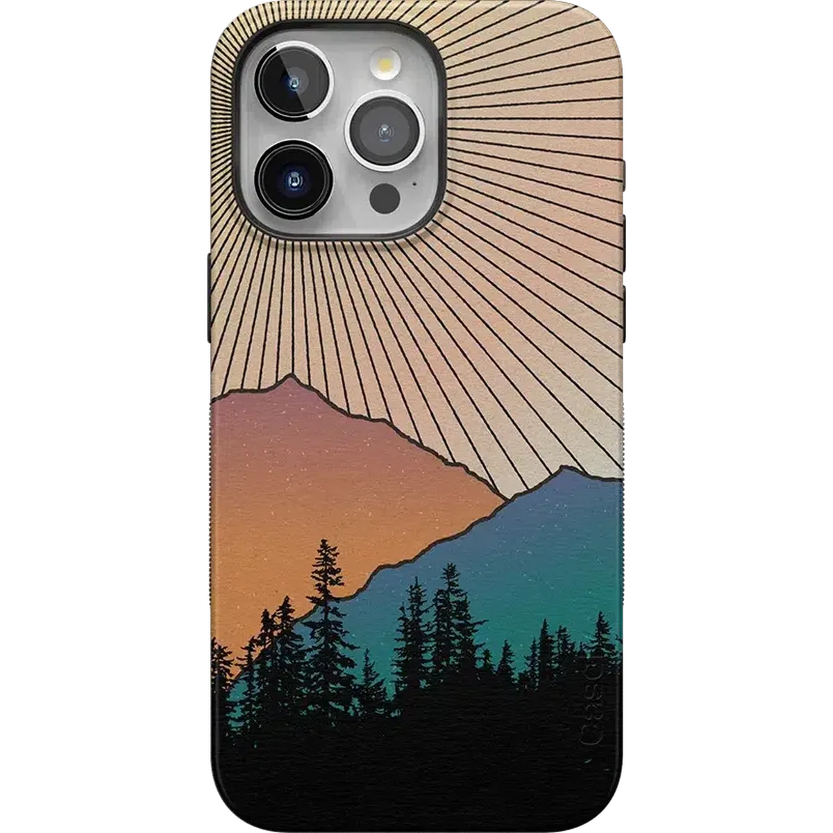 Golden Hour | Mountain Sunset Case iPhone Case get.casely Bold + MagSafe® iPhone 15 Pro Max