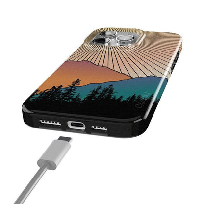 Golden Hour | Mountain Sunset Case iPhone Case get.casely
