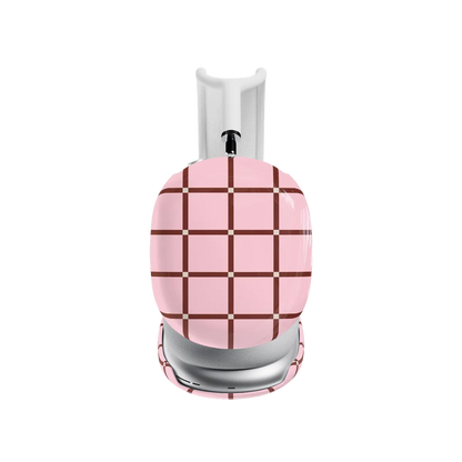 Uptown Gridlock | Pink Checkerboard AirPods Max Case