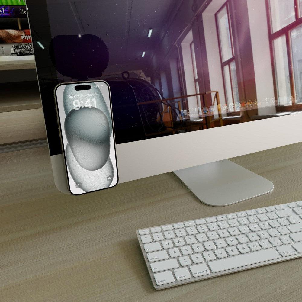 Grippy | Black Silicone Suction Phone Mount with MagSafe Grippy get.casely