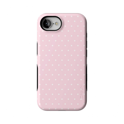 On the Dot | Pink & White Polka Dot Case - iPhone 16E