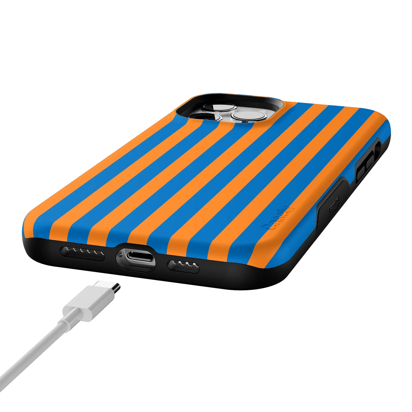 Go New York | Blue & Orange Stripes Case
