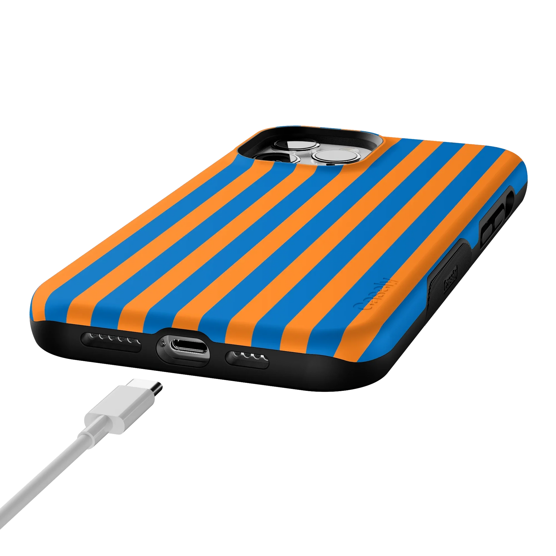 Go New York | Blue & Orange Stripes Case