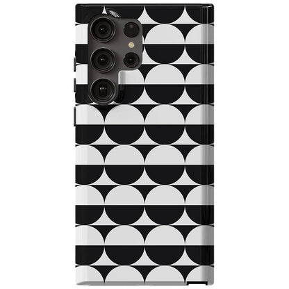 Half Moon | High Contrast Design Case Phone Case Casetry Essential Galaxy S23 Ultra