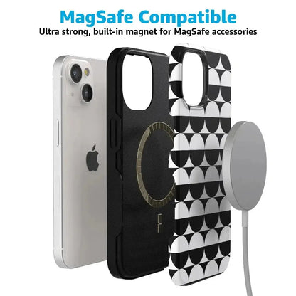 Half Moon | High Contrast Design Case Phone Case Casetry