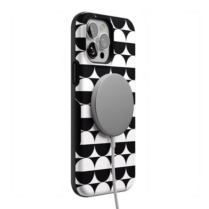 Half Moon | High Contrast Design Case Phone Case Casetry