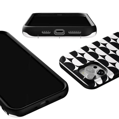 Half Moon | High Contrast Design Case Phone Case Casetry