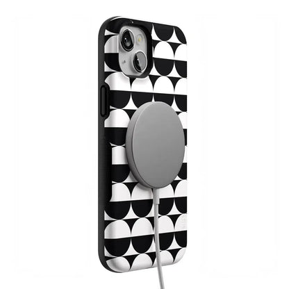Half Moon | High Contrast Design Case Phone Case Casetry