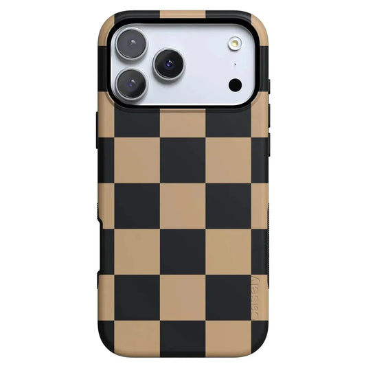 Halloween/Misc Samples 2025 SHOPSTORM_HIDDEN_PRODUCT CASELY iPhone 17 Pro Max 282 - Fit Check | Brown & Black Checkerboard Case