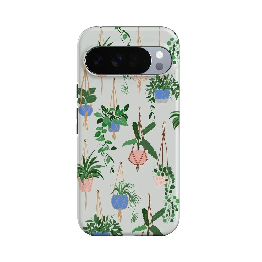 Hanging Around | Potted Plants Floral Google Pixel Case Google Pixel Case Casetry Essential + MagSafe® Google Pixel 10 Pro XL