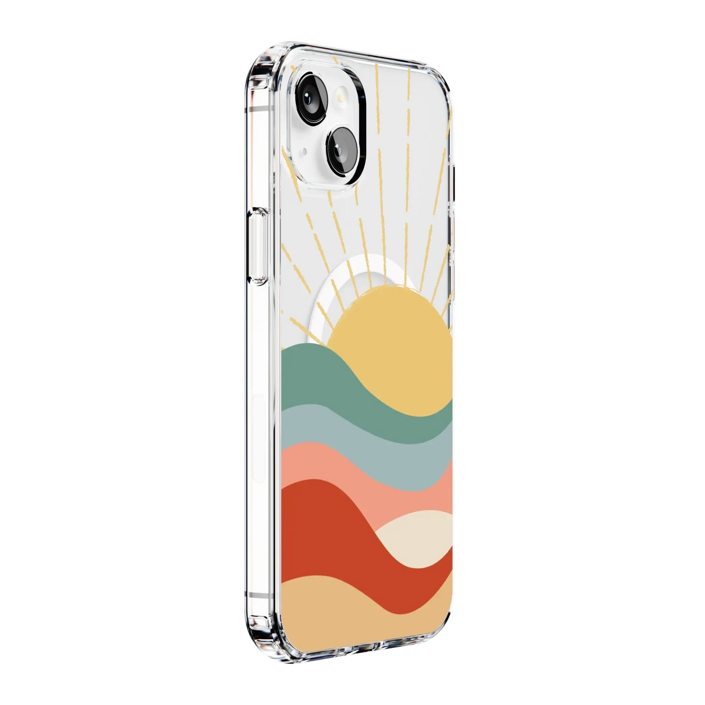 Here Comes the Sun | Colorblock Sunset Case iPhone Case get.casely