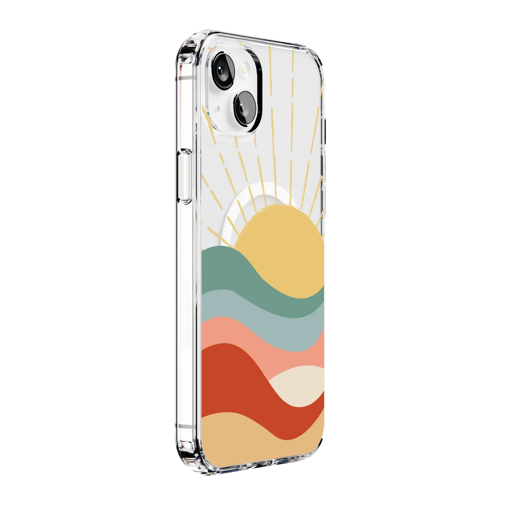 Here Comes the Sun | Colorblock Sunset Case iPhone Case get.casely