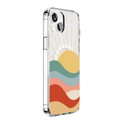 Here Comes the Sun | Colorblock Sunset Case iPhone Case get.casely