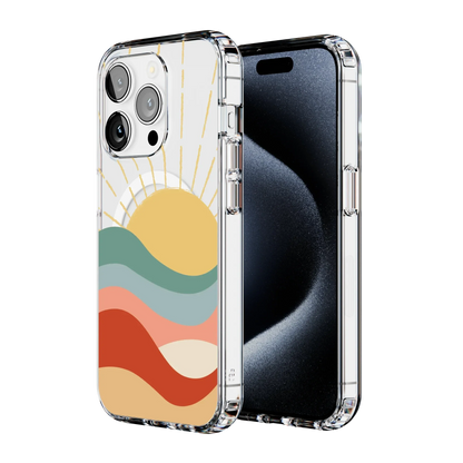 Here Comes the Sun | Colorblock Sunset Case iPhone Case get.casely