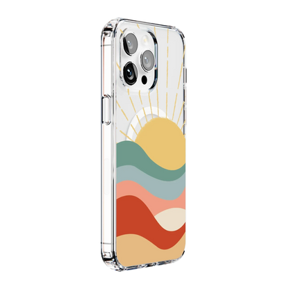 Here Comes the Sun | Colorblock Sunset Case iPhone Case get.casely