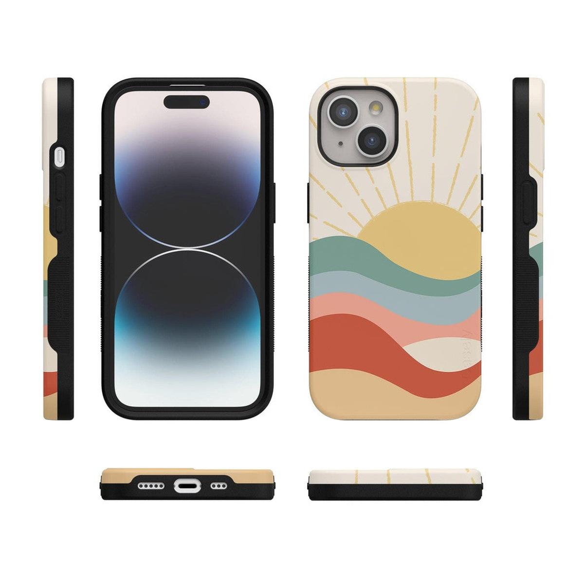Here Comes the Sun | Colorblock Sunset Case iPhone Case get.casely