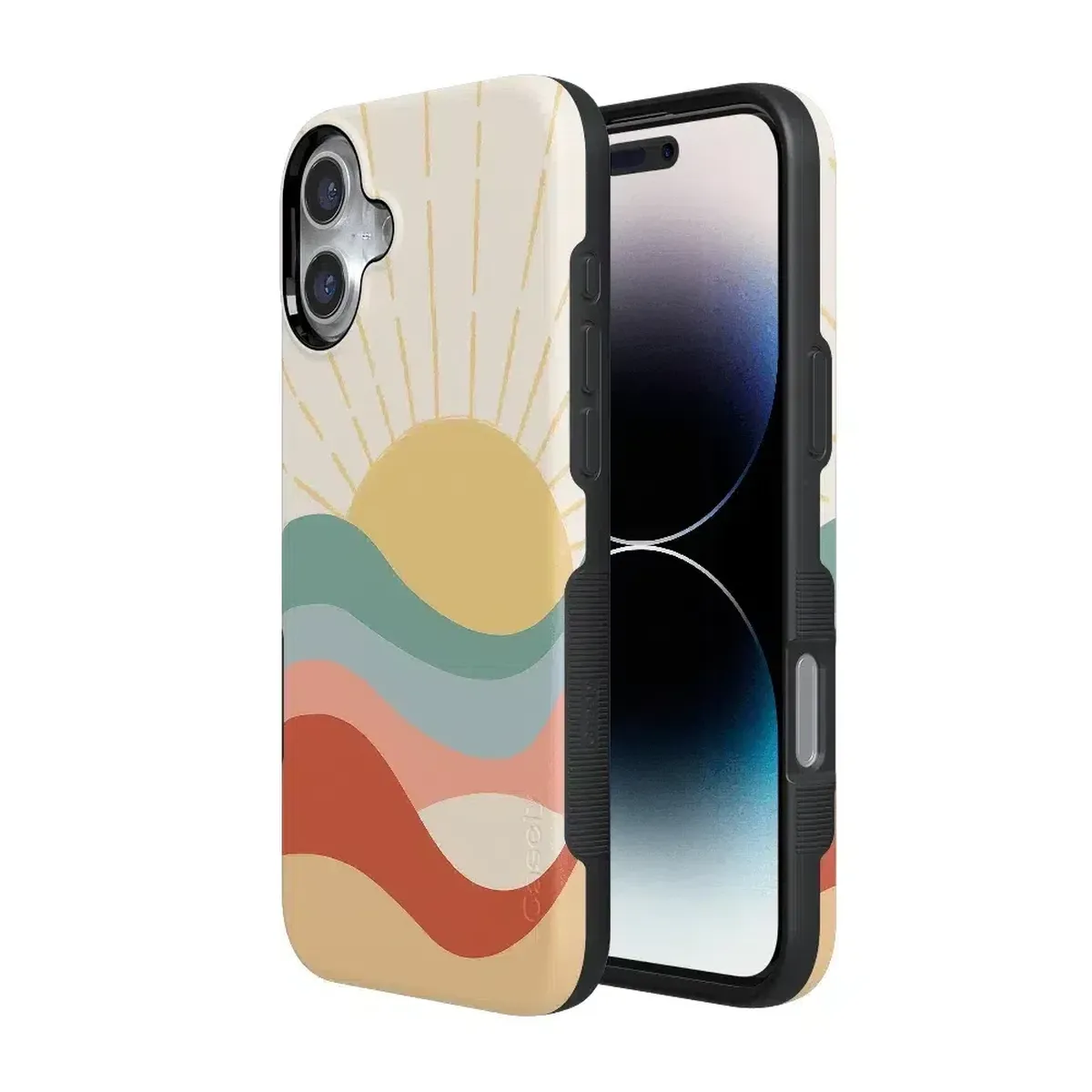 Here Comes the Sun | Colorblock Sunset Case iPhone Case get.casely