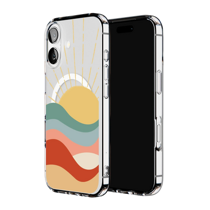 Here Comes the Sun | Colorblock Sunset Case iPhone Case get.casely