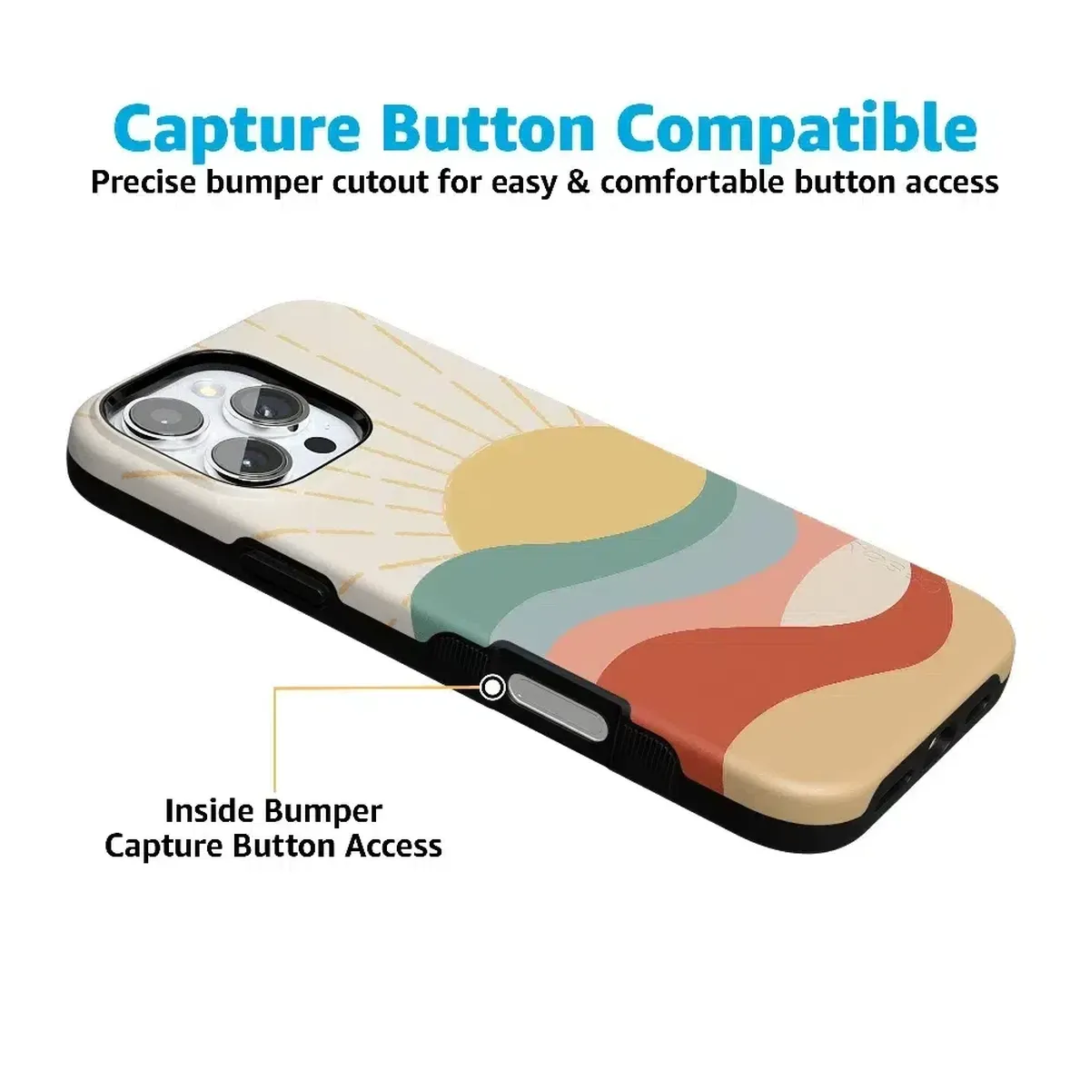 Here Comes the Sun | Colorblock Sunset Case iPhone Case get.casely