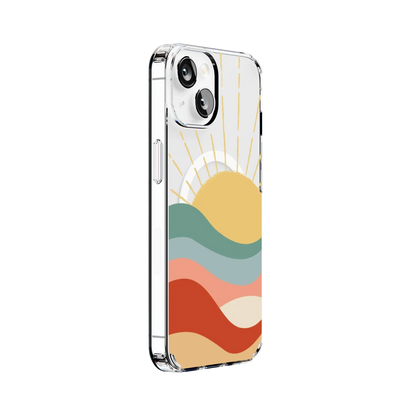 Here Comes the Sun | Colorblock Sunset Case iPhone Case get.casely