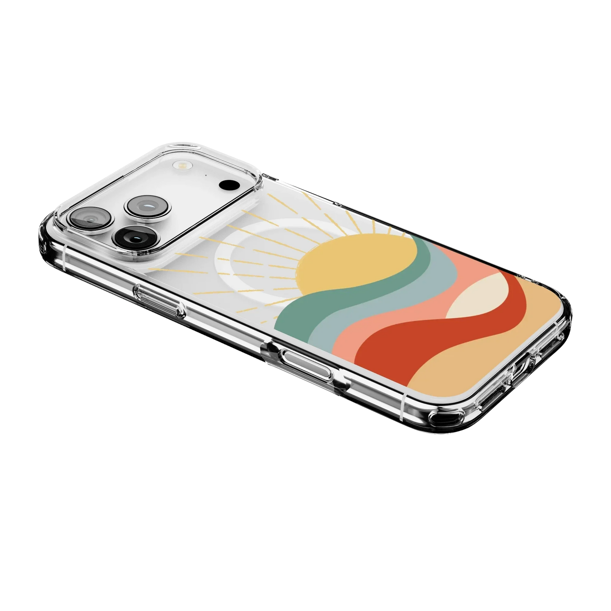 Here Comes the Sun | Colorblock Sunset Case iPhone Case get.casely