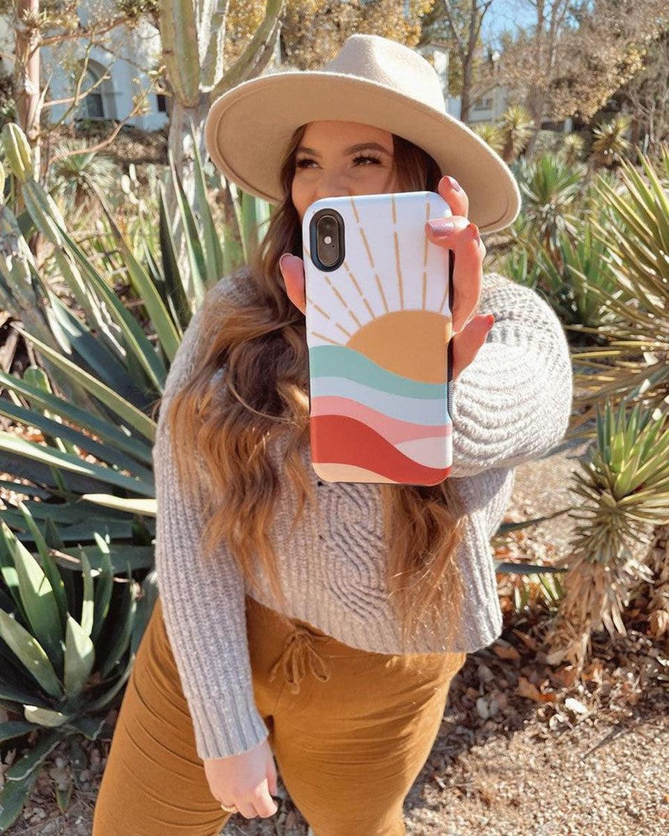 Here Comes the Sun | Colorblock Sunset Case iPhone Case get.casely