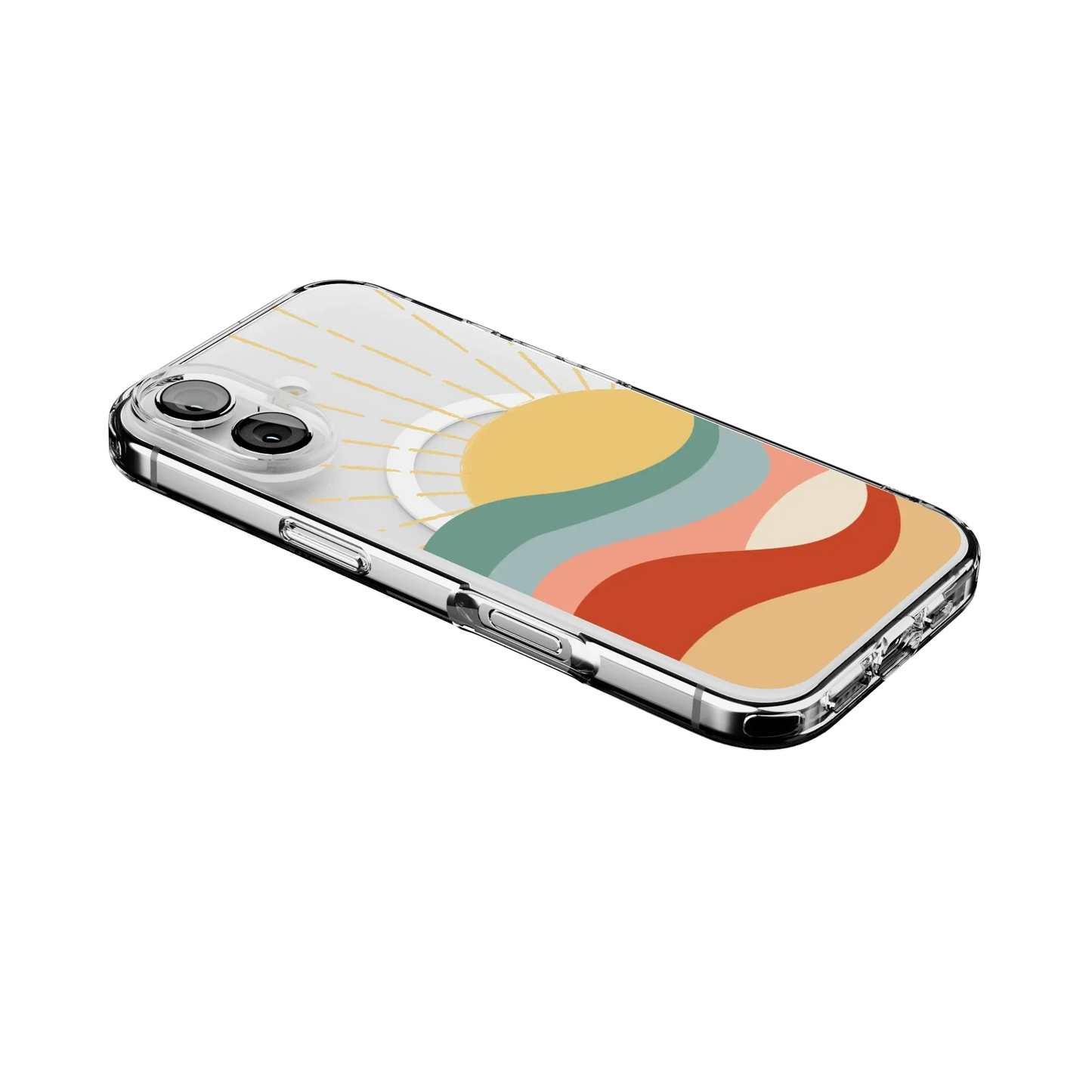 Here Comes the Sun | Colorblock Sunset Case iPhone Case get.casely