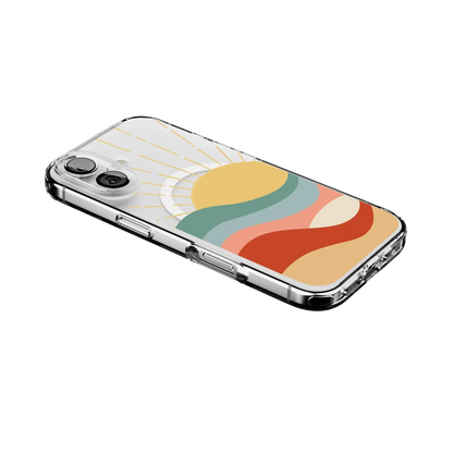 Here Comes the Sun | Colorblock Sunset Case iPhone Case get.casely
