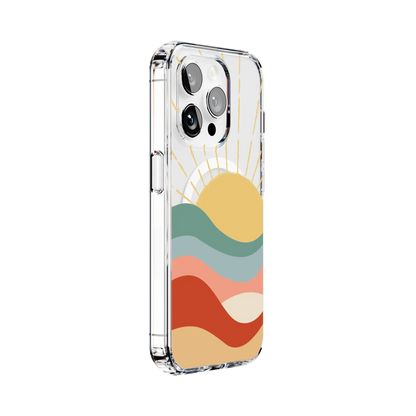 Here Comes the Sun | Colorblock Sunset Case iPhone Case get.casely
