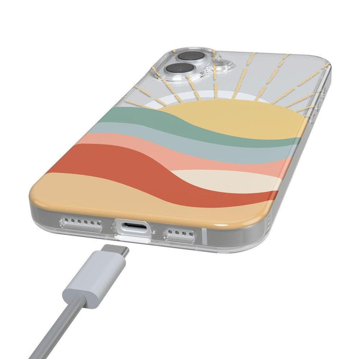 Here Comes the Sun | Colorblock Sunset Case iPhone Case get.casely